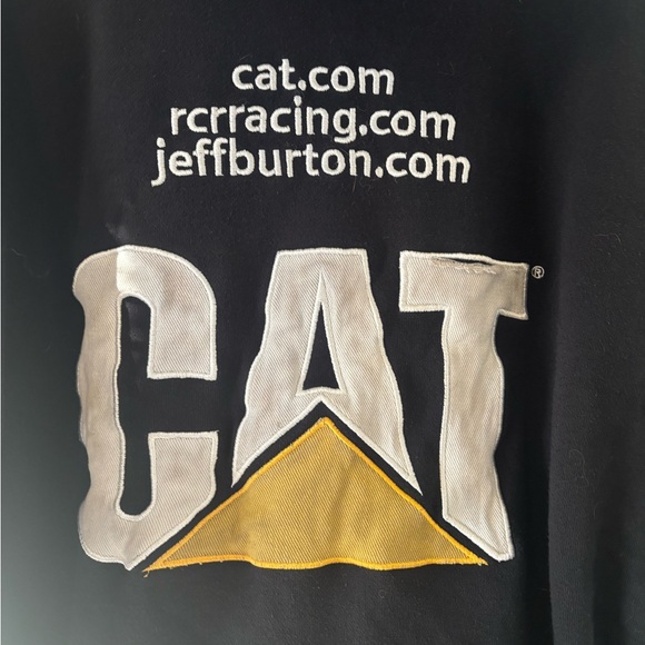 Vintage Nascar Full Zip Jacket Jeff Burton #31 CAT Caterpillar Racing Size 3XL - Picture 10 of 16